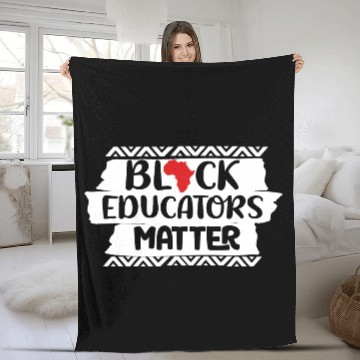 Discover Black Educators Matter African History Teacher Men Fleece Blankets