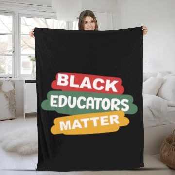 Discover Black Educators Matter African History Teacher Men Fleece Blankets