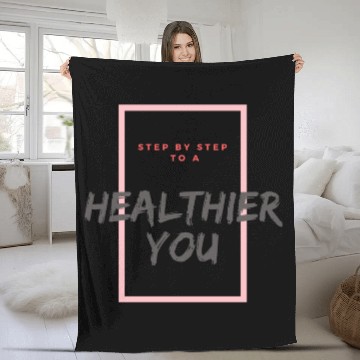 Discover Step by Step to a Healthier You Discover Walking Fleece Blankets