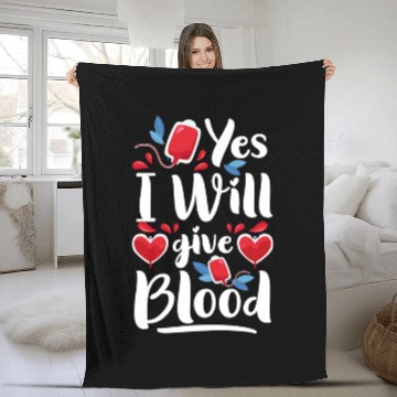 Discover Blood Donations Thank You Savior Needle Fleece Blankets