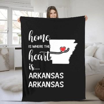 Discover Arkansas County Arkansas Is Where My Heart Is Cool Fleece Blankets