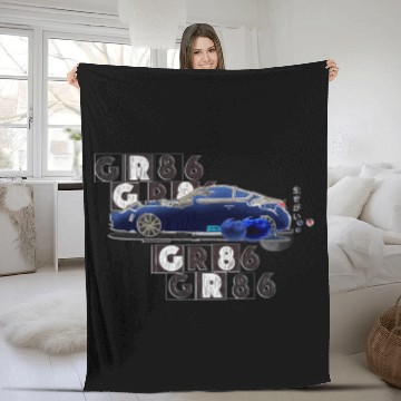 Discover Blueberry Fleece Blankets