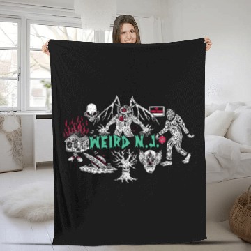 Discover Space Bat Killer Design Fleece Blankets
