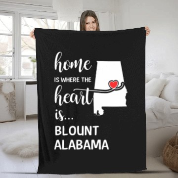 Discover Blount County Albm Is Where My Heart Is Cool Fleece Blankets