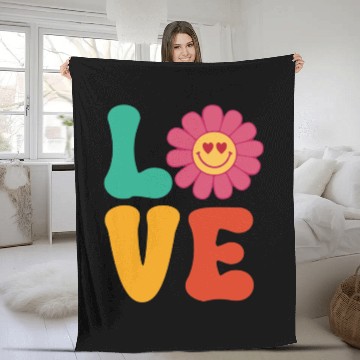 Discover Love Valentine days Fleece Blankets