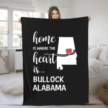Discover Bullock County Albm Is Where My Heart Is Cool Fleece Blankets