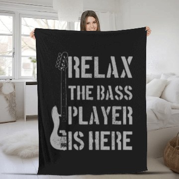 Discover Bass Guitar Player Bassist Funny Gift Fleece Blankets