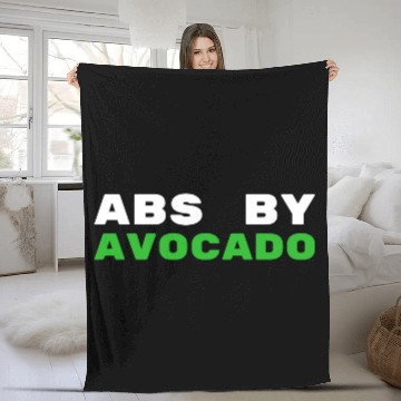Discover Abs by Avocado Avocado Gym Fleece Blankets