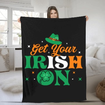 Discover Get Your Irish On Fleece Blankets