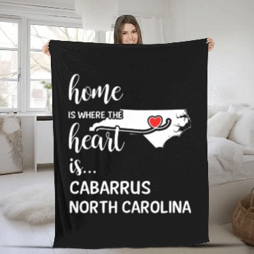 Discover Cabarrus County North Carolina Is Where My Heart Fleece Blankets