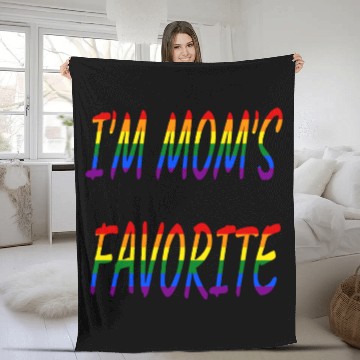 Discover Nice I'm Mom's Favorite.Family Gift Fleece Blankets