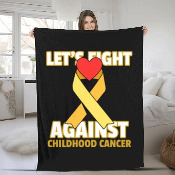 Discover Let's Fight Against Childhood Cancer Fleece Blankets
