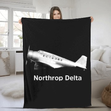 Discover Northrop Delta Aircraft Fleece Blankets