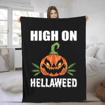 Discover High On Hellaweed Gangster Gift Fleece Blankets