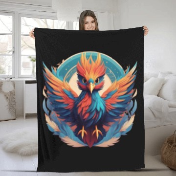 Discover majestic phoenix cute outfits Fleece Blankets
