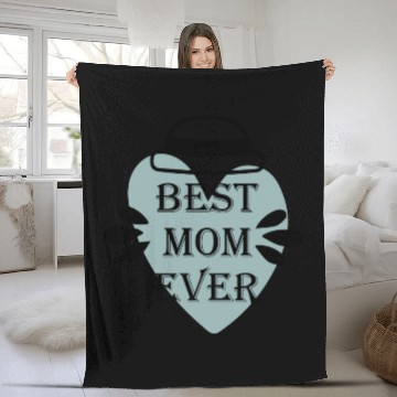 Discover BEST MOM EVER Fleece Blankets