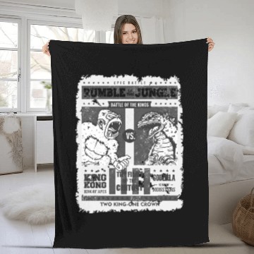 Discover nature animal dragon design godzila reptile Fleece Blankets