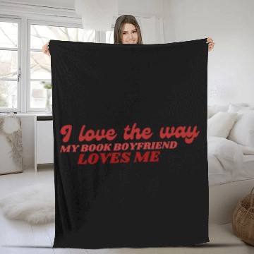 Discover Romantic book boyfriend quote romance books Fleece Blankets