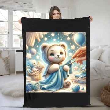 Discover Starry Snuggles Panda Fleece Blankets