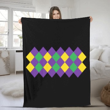 Discover MARDI ARGYLE Fleece Blankets