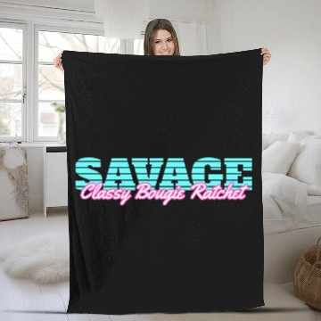 Discover Savage Classy Bougie Ratchet Fleece Blankets