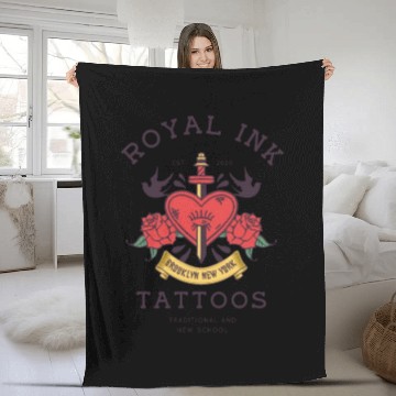 Discover Royal Ink Legacy Fleece Blankets