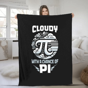 Discover Funny Pi Day 2024 3,14 Pi Number Symbol Math Fleece Blankets