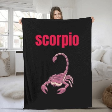 Discover Scorpio Zodiac Sign, Astrology, Horoscope Fleece Blankets