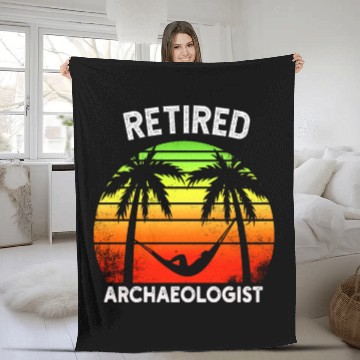 Discover Twilight of Discovery: A Retired Archaeologist Fleece Blankets