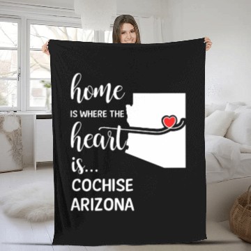 Discover Cochise County Arizonna Is Where My Heart Is Cool Fleece Blankets