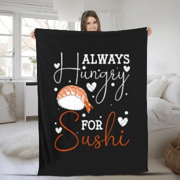 Discover Japanese Fish Maki Cuisine Fleece Blankets