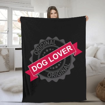 Discover Original Dog lover Seal Fleece Blankets