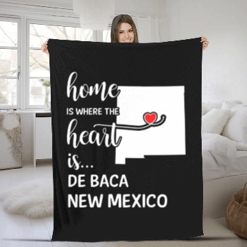 Discover De Baca County New Mexico Is Where My Heart Is Fleece Blankets