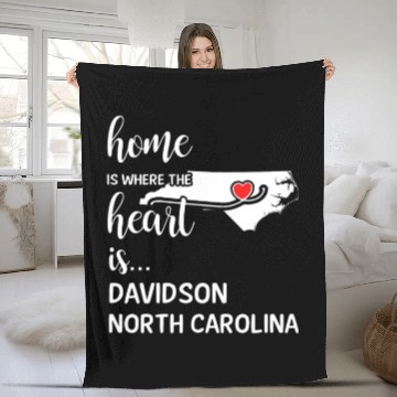 Discover Davidson County North Carolina Is Where My Heart Fleece Blankets
