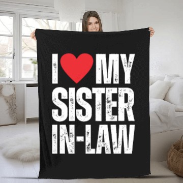 Discover I Love My Sister in Law Fleece Blankets