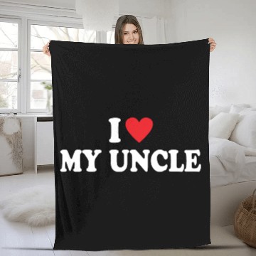 Discover I Love My Uncle Fleece Blankets