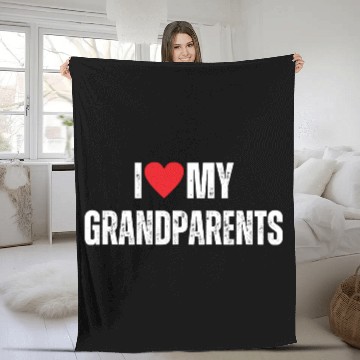 Discover I Love My Grandparents Fleece Blankets