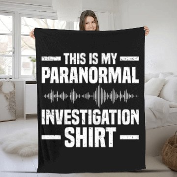 Discover Ghost Hunters | Ghost Paranormal Ghost Gifts Fleece Blankets