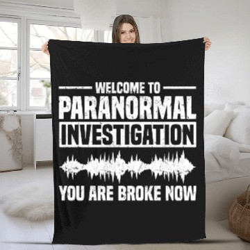 Discover Ghost Hunt | Ghost Hunters Scary Gift Ideas Fleece Blankets