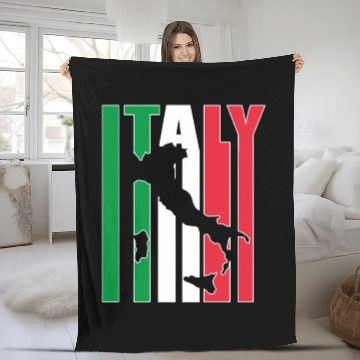 Discover Italy Vintage Countries Italian Culture Flag Fleece Blankets