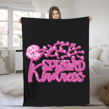 Discover spread kindness like snowflakes Fleece Blankets