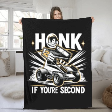 Discover Sprint Car Mom Dirt Track Racing Racing Race Day Fleece Blankets