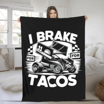 Discover Sprint Car Mom Dirt Track Racing Racing Race Day Fleece Blankets