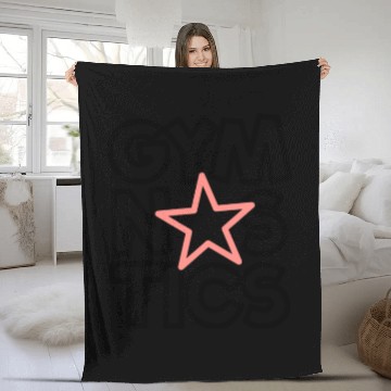 Discover Gymnastics Star Gymnastics Gift Gymnast Girls Fleece Blankets