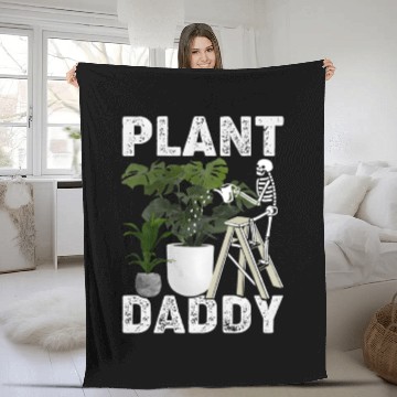 Discover Plant Daddy Gardening Plants Garden Fleece Blankets