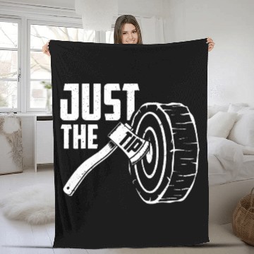 Discover Axe Throwing Just The Tip Fleece Blankets