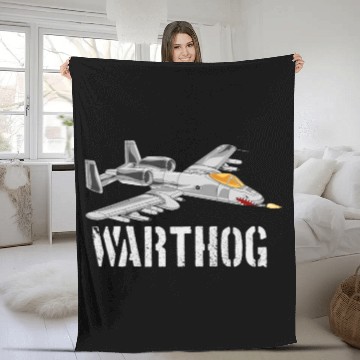 Discover A-10 Warthog Military Airplane Jet Aircraft A10 Fleece Blankets