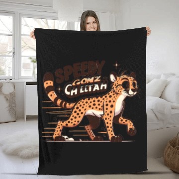 Discover Cheetah: Speedy GonzCheetah Fleece Blankets