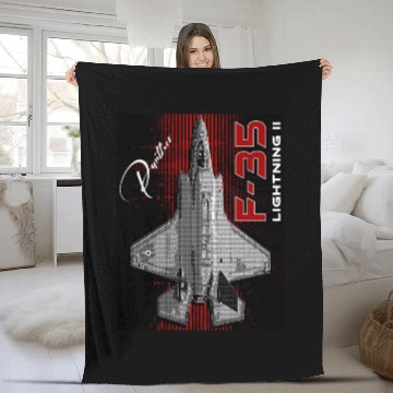 Discover Lockheed Martin F-35 Lightning II Fleece Blankets