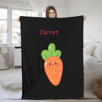 Discover I carrot live without you | flirting, love pun Fleece Blankets